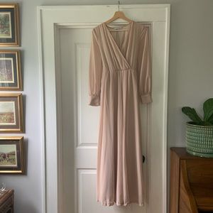 Baltic Born pale pink maxi dress